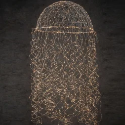 Luca lighting Kroonluchter Kwal Met Warm Witte Led Verlichting - H150 X O45 Cm - Zilver Shop