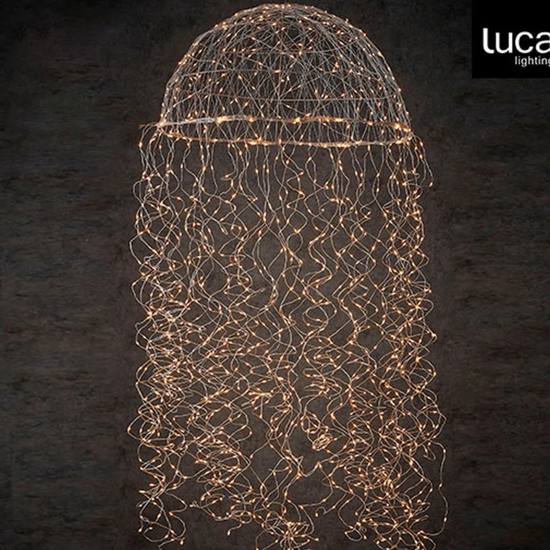 Luca lighting Kroonluchter Kwal Met Warm Witte Led Verlichting - H150 X O45 Cm - Zilver Shop