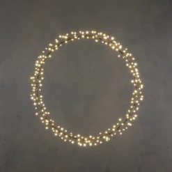 Luca lighting Lichtkrans Met Warm Witte Led Verlichting - O40 Cm - Zwart Fashion