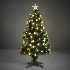 Luca lighting Mercury Kunstkerstboom Met Fibre Optic Verlichting - H90 X O40 Cm - Groen Best