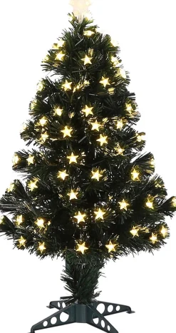 Luca lighting Mercury Kunstkerstboom Met Fibre Optic Verlichting - H90 X O40 Cm - Groen Best