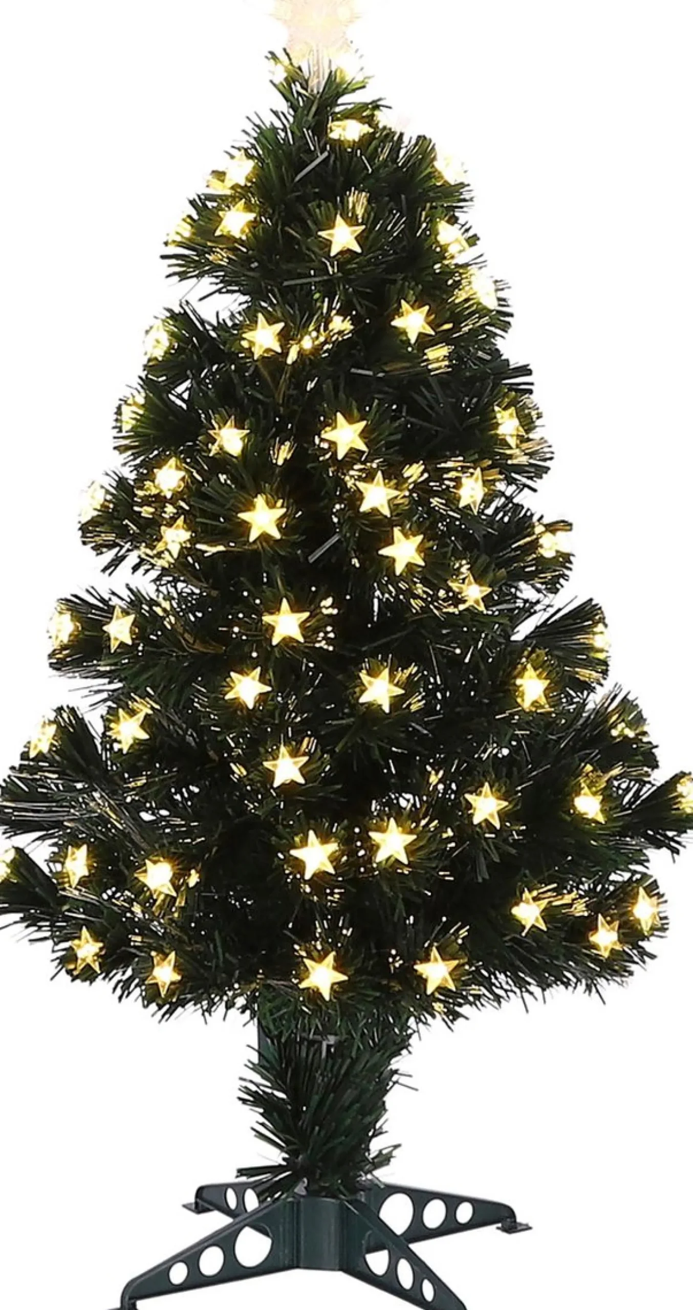 Luca lighting Mercury Kunstkerstboom Met Fibre Optic Verlichting - H90 X O40 Cm - Groen Best