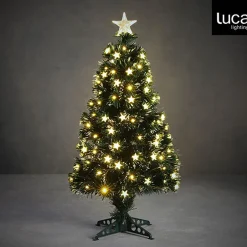 Luca lighting Mercury Kunstkerstboom Met Fibre Optic Verlichting - H90 X O40 Cm - Groen Best