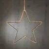 Luca lighting Ster Hangend Met Warm Witte Led Verlichting - H128 X O58 Cm - Zwart Clearance