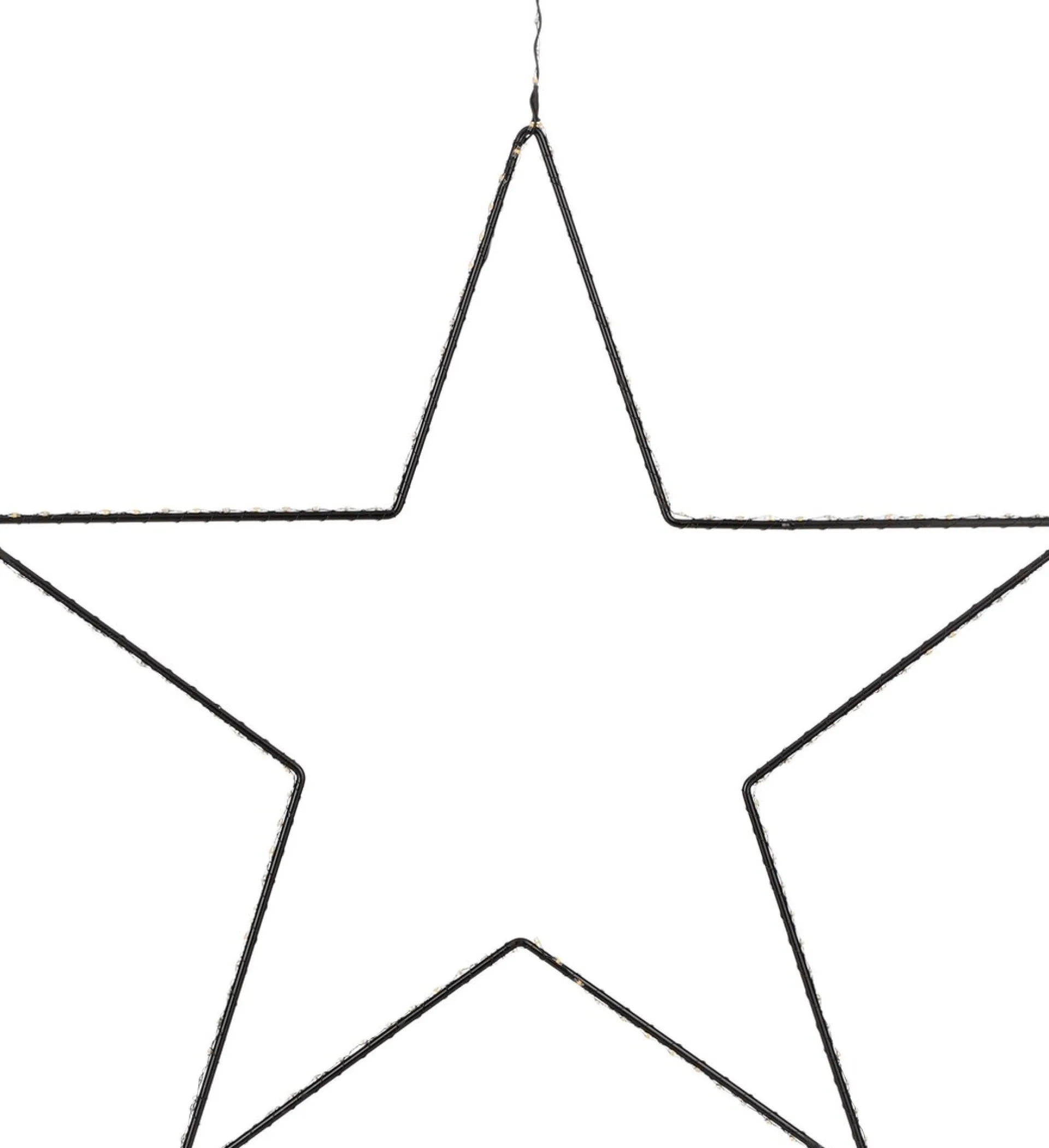 Luca lighting Ster Hangend Met Warm Witte Led Verlichting - H128 X O58 Cm - Zwart Clearance