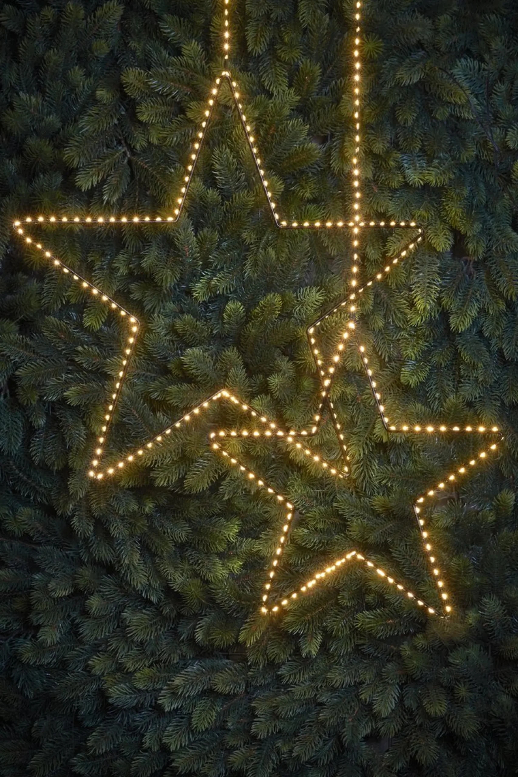 Luca lighting Ster Hangend Met Warm Witte Led Verlichting - H128 X O58 Cm - Zwart Clearance