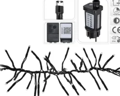 Luksus Dimbare Kerstverlichting Micro Cluster - 8.4 Meter - Extra Warm Wit - 1152 Led's - Timer Functie - Waterdicht Ip44 Outlet