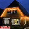 Luksus ™ Led Gordijn - Ijspegel Verlichting | 360 Led Lampjes Extra Warm Wit / Amber | Voor Binnen En Buiten | 7 + 10 Meter Snoer | 8 Lichtstanden & Timer Functie New
