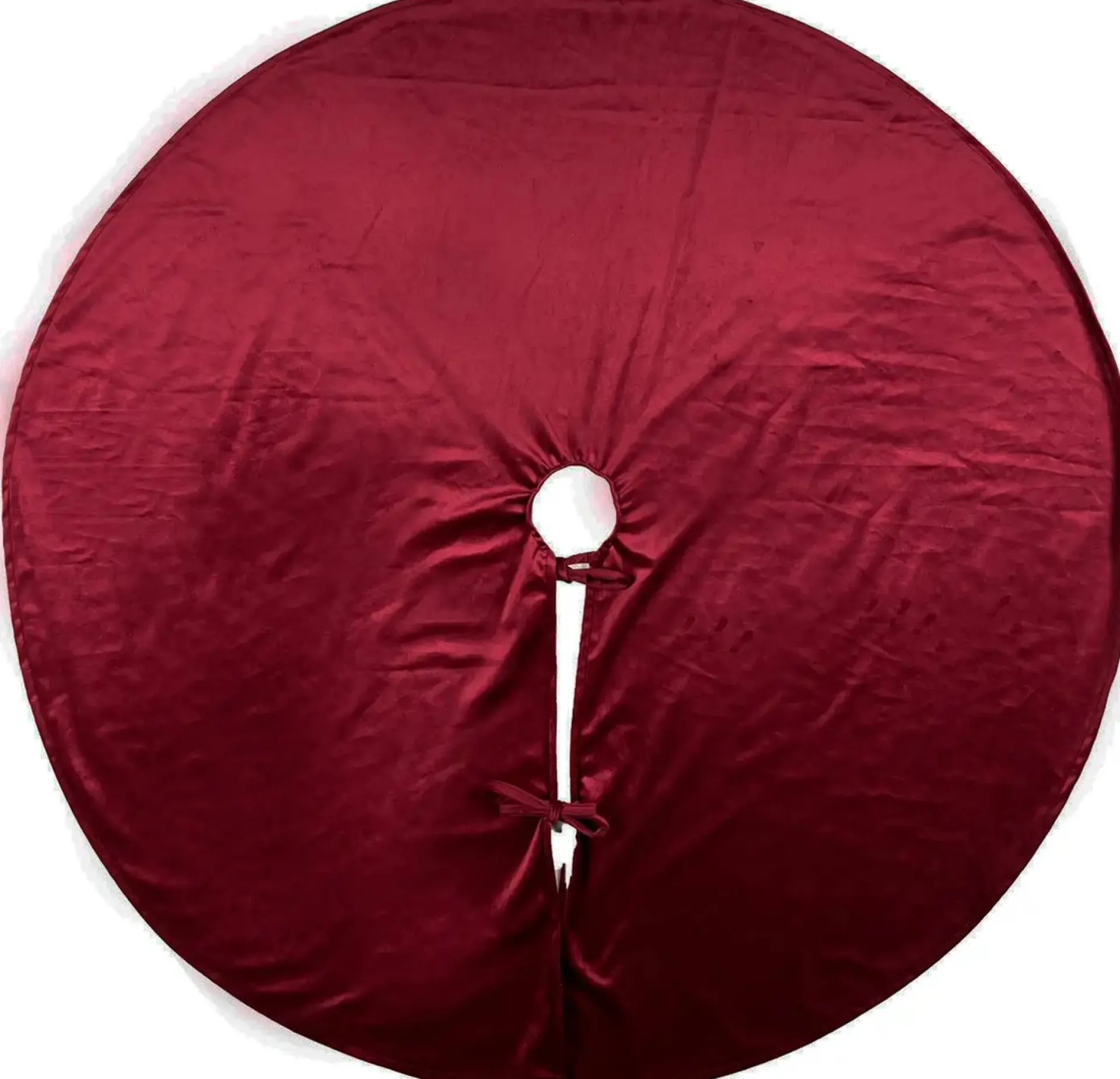 Merkloos Lumi - Kerstboomrok Velvet - 120 Cm - Rood Clearance