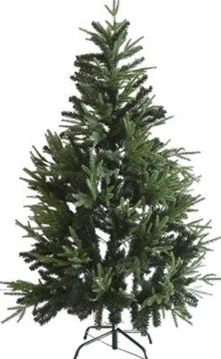 Silumen Luxe Groene Kunstboom 180Cm Pe / Pvc Met 659 Koppen, Metalen Voet - Plastic - Groen - Store