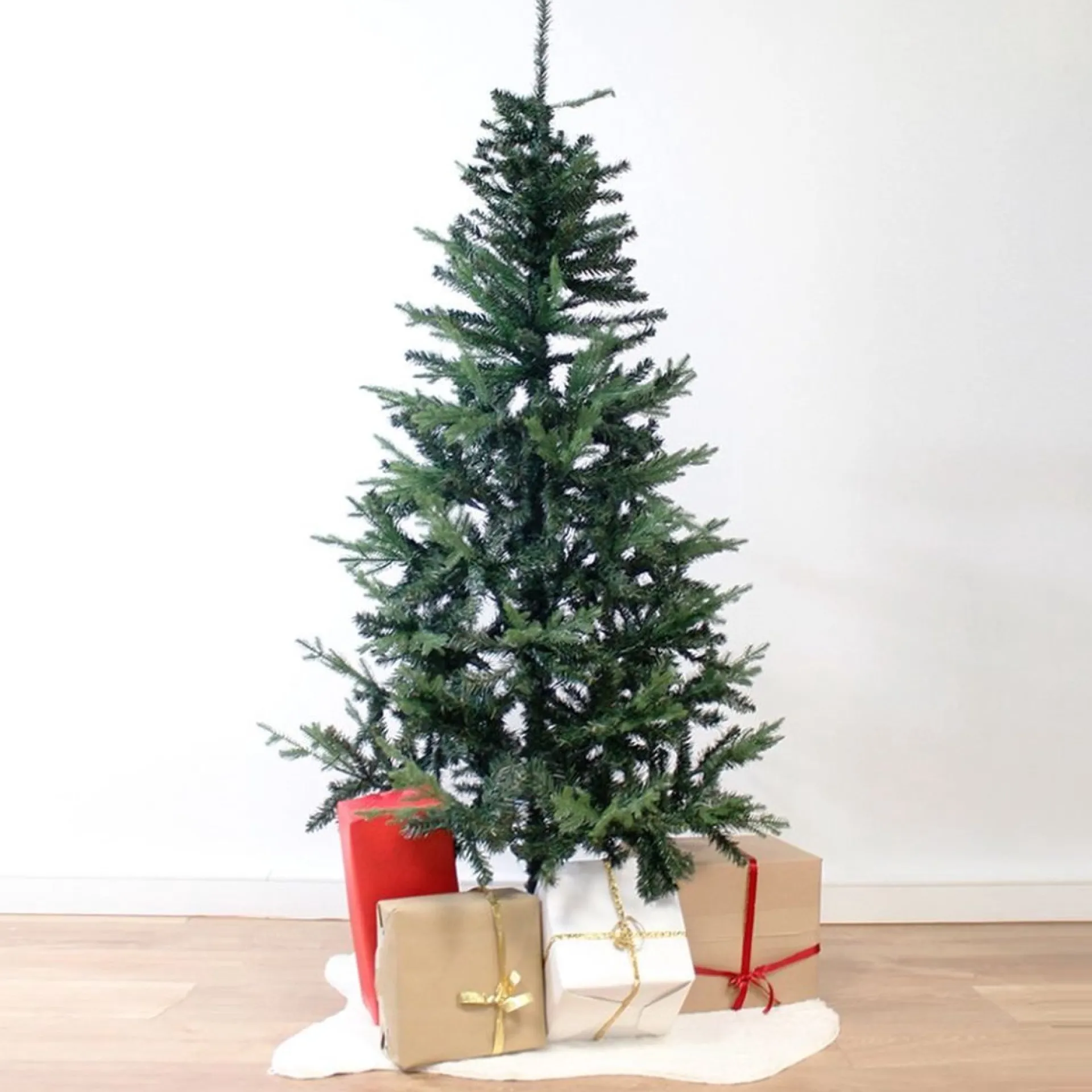 Silumen Luxe Groene Kunstboom 180Cm Pe / Pvc Met 659 Koppen, Metalen Voet - Plastic - Groen - Store