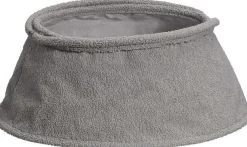 Merkloos Luxe Teddy Kerstboomrok Heaven - Grijs - Teddy Stof - Kerstboom Mand - Polyester - 60 X 40 X 25 Cm Fashion