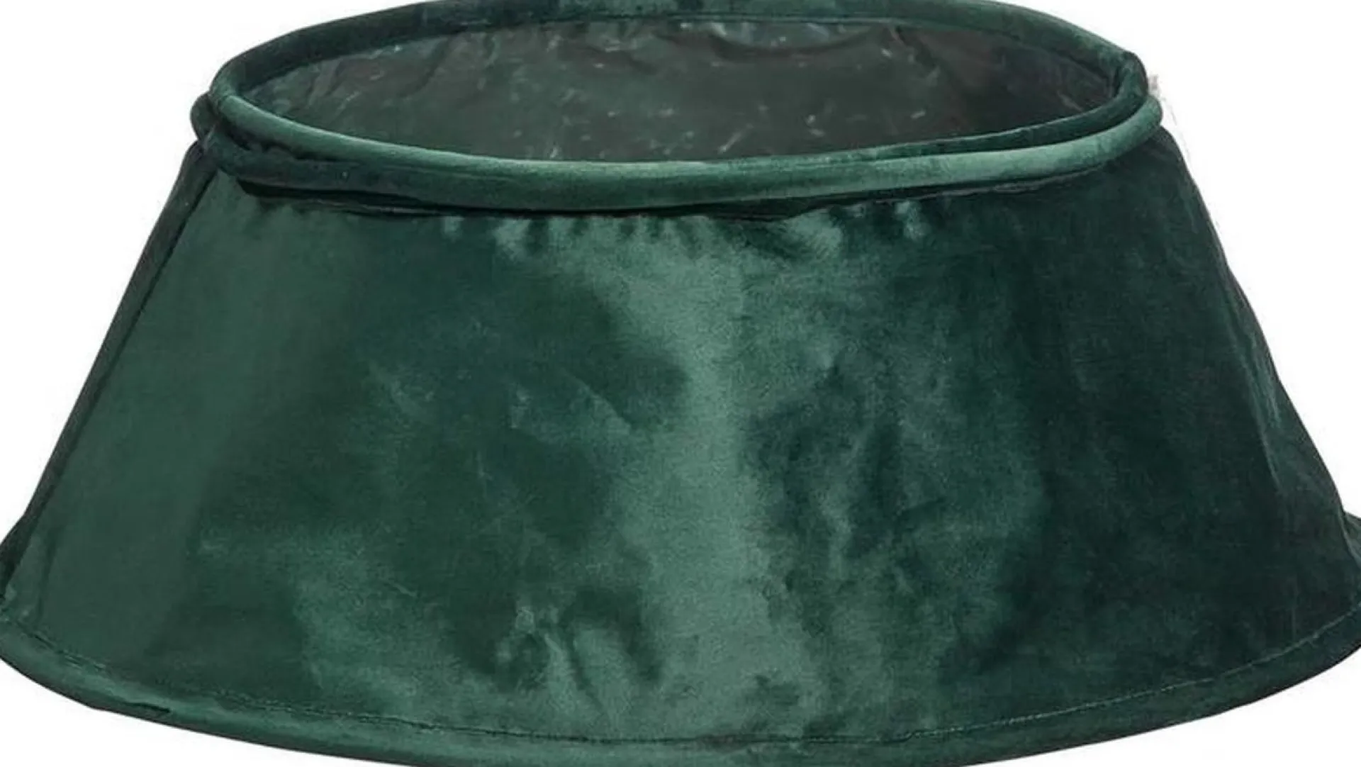 Merkloos Luxe Velvet Kerstboomrok Heaven - Groen / Green- Zacht Velvet / Fluweel - Kerstboom Mand - Polyester - O 40 X 60 X 25 Cm Fashion