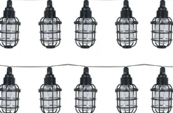 LuxForm Tuinlichtsnoer Corsica Solar Led Transparant En Zwart Sale