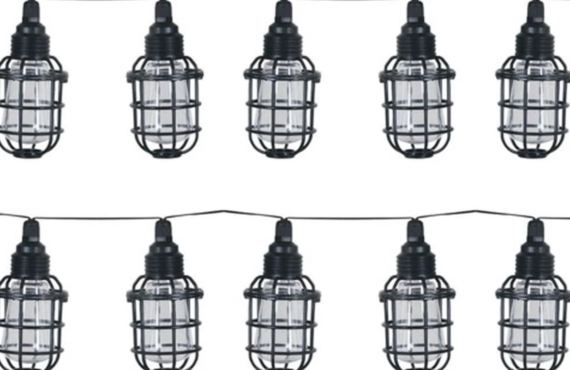 LuxForm Tuinlichtsnoer Corsica Solar Led Transparant En Zwart Sale