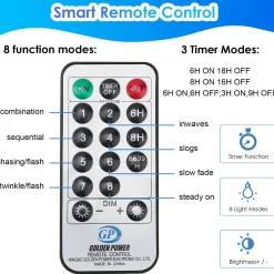 Merkloos 10M 100 Led Fairy Lights Koud Wit Met Afstandsbediening 8 Lichtstanden Indoor Outdoor Party Garden Decoratie Kerstverlichting Sale