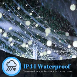 Merkloos 10M 100 Led Fairy Lights Koud Wit Met Afstandsbediening 8 Lichtstanden Indoor Outdoor Party Garden Decoratie Kerstverlichting Sale