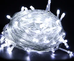 Merkloos 10M 100 Led Fairy Lights Koud Wit 8 Lichtstanden Indoor Outdoor Party Garden Decoratie Kerstverlichting Sale