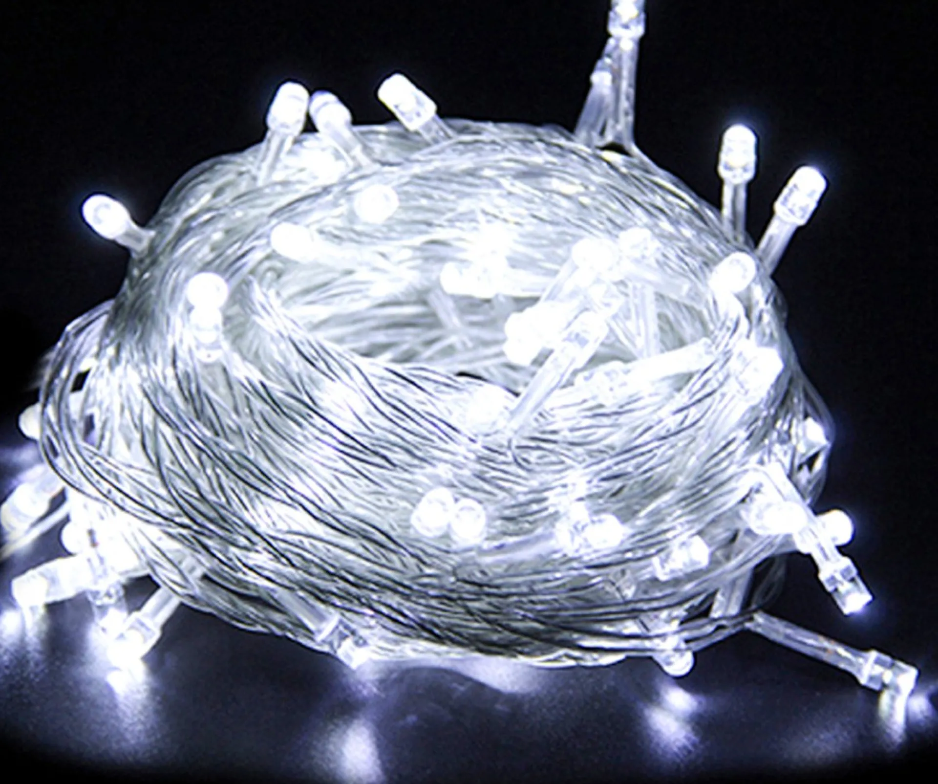 Merkloos 10M 100 Led Fairy Lights Koud Wit 8 Lichtstanden Indoor Outdoor Party Garden Decoratie Kerstverlichting Sale