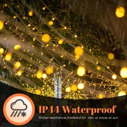 Merkloos 10M 100 Led Fairy Lights Warm Wit Met Afstandsbediening 8 Lichtstanden Indoor Outdoor Party Garden Decoratie Kerstverlichting Hot