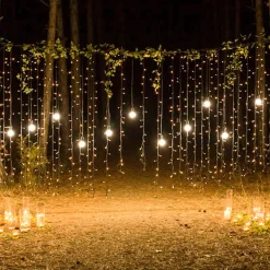 Merkloos 10M 100 Led Fairy Lights Warm Wit 8 Lichtstanden Indoor Outdoor Party Garden Decoratie Kerstverlichting Store