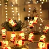 Merkloos 3M - 20Led Kerstman Kerstverlichting - Fairy Lights - Santa String Lights - Batterij Aangedreven (3X Aa) - Feest Decor - Xmas Verlichting - Santa - Flash Sale