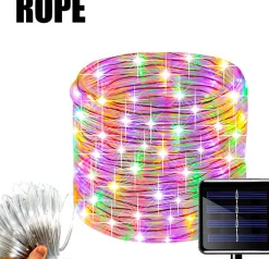 * 7M - Touw Strip - Licht Snoer - Solar Led - Waterdichte Buis - Touw - Outdoor - Tuin - Kerst - Kleurenmix Shop