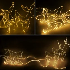 MaxxHome Kerstverlichting - Rendieren Met Slee - Kerstverlichting Figuur - Rendier -756 Lampjes - Warm Wit Licht Best Sale