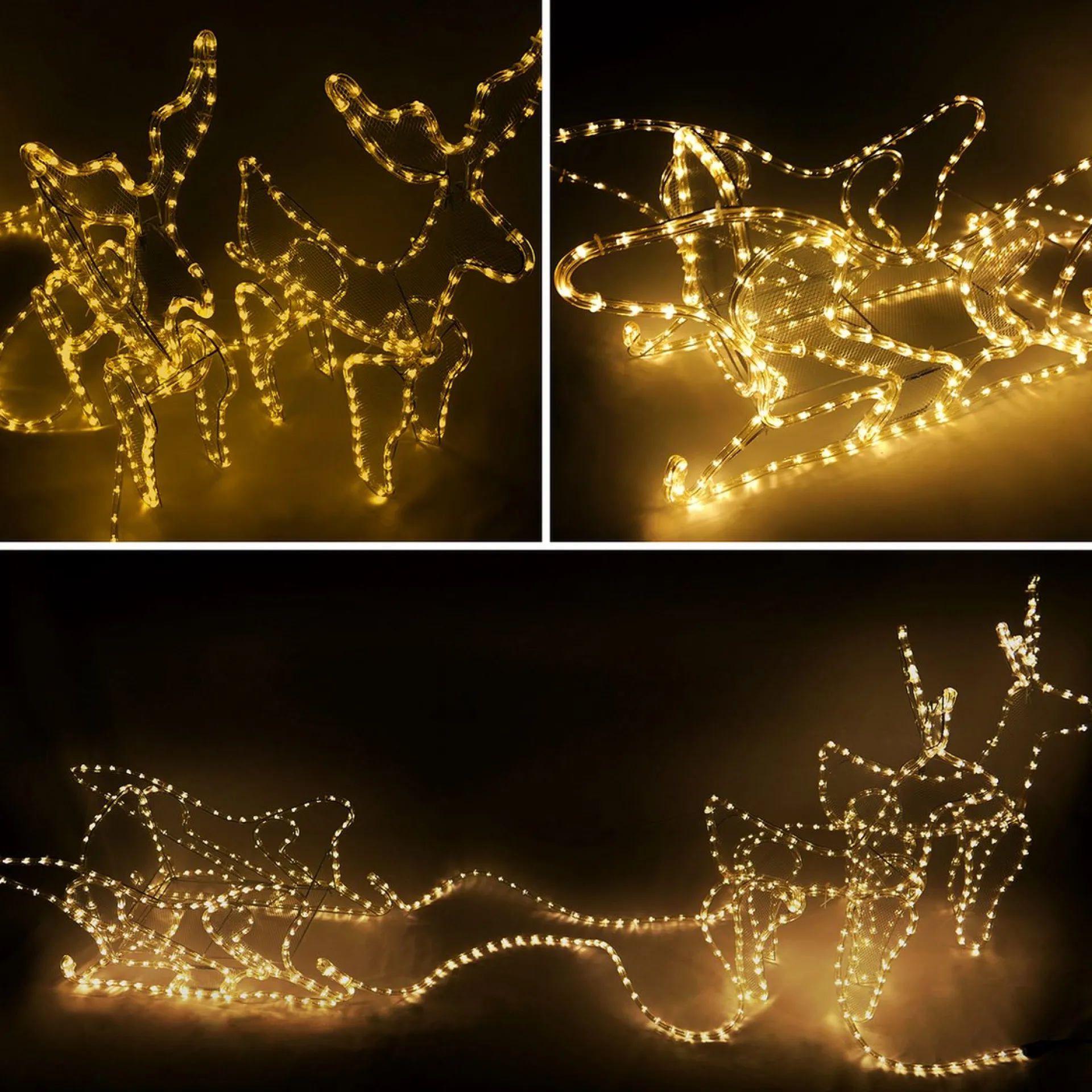 MaxxHome Kerstverlichting - Rendieren Met Slee - Kerstverlichting Figuur - Rendier -756 Lampjes - Warm Wit Licht Best Sale