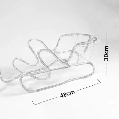 MaxxHome Kerstverlichting - Rendier Met Slee - Warm Wit Lichtslang - 216 Lampjes - 204X28Cm Hot