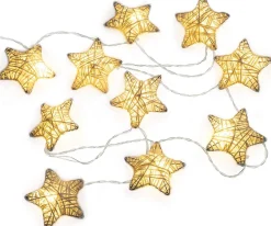 Meisterhome 10 Led Papieren Sterren - Kerst Winterverlichting Sfeerverlichting Decoratie - Breng Warmte En Sfeer In Huis Tijdens De Koude Wintermaanden Store