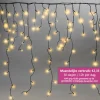Meisterhome ® Ijsregen Kerstverlichting Lichtgordijn - 12 Meter Ijspegel - 600 Led Warm Wit - Met 8 Functies En Timer - Ijspegelverlichting Buiten Store