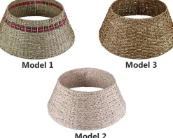 Meisterhome Kerstboomring Kraag Kerstboomrok - H23 X O60 Cm - Waterhyacint - Naturel 3 Elementen Sale