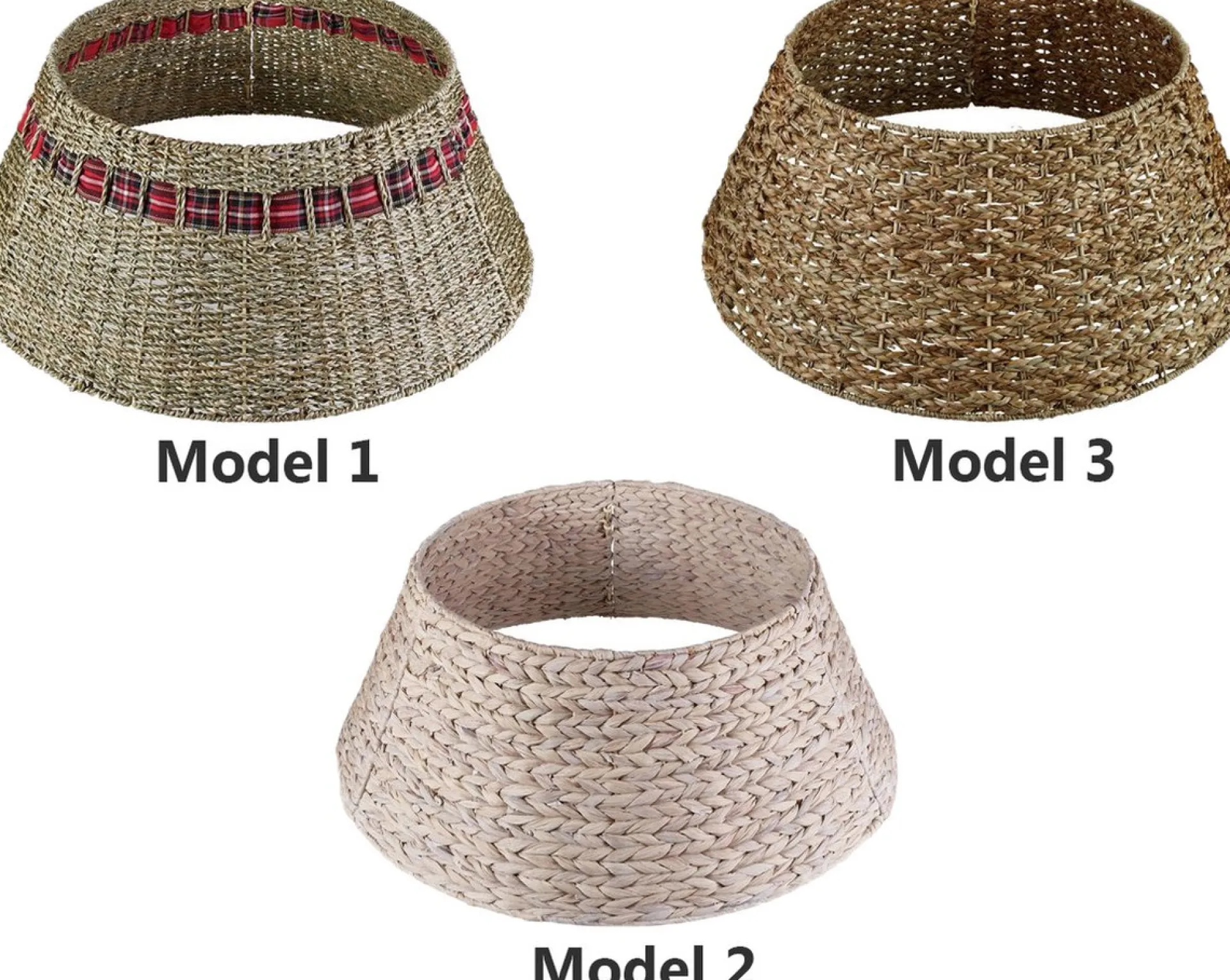 Meisterhome Kerstboomring Kraag Kerstboomrok - H23 X O60 Cm - Waterhyacint - Naturel 3 Elementen Sale