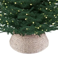 Meisterhome Kerstboomring Kraag Kerstboomrok - H23 X O60 Cm - Waterhyacint - Naturel 3 Elementen Sale