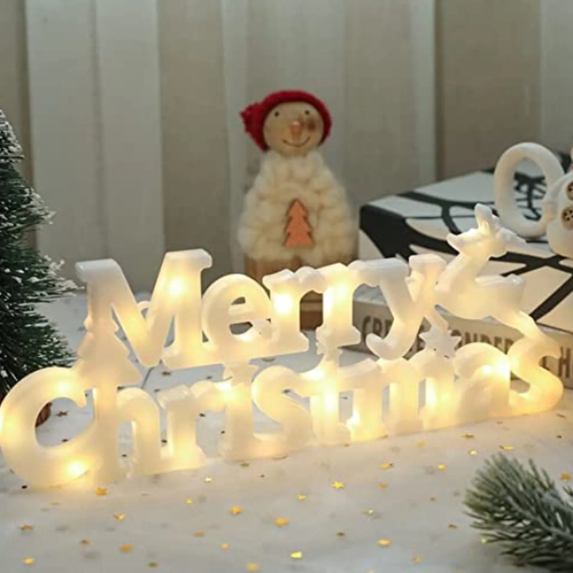 Mister Disco Merry Christmas Led Verlichting - Kerst Decoratie - Warm Wit - Op Batterij Shop