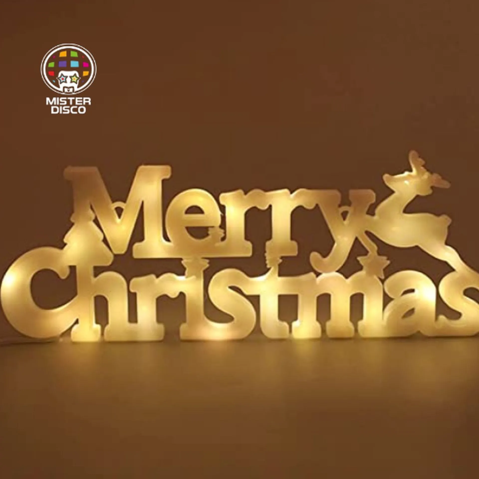 Mister Disco Merry Christmas Led Verlichting - Kerst Decoratie - Warm Wit - Op Batterij Shop