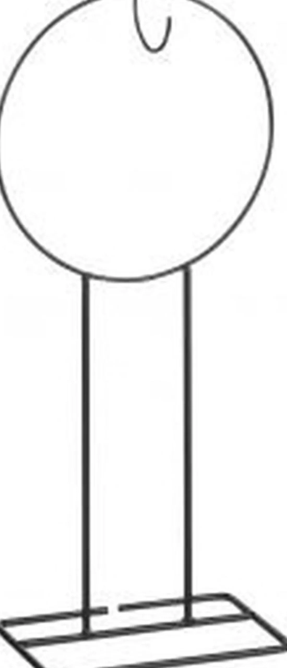 Mica Decorations Kerstkransen> Standaard Voor Kerstkrans - L50 X B28 X H90 Cm - Zwart