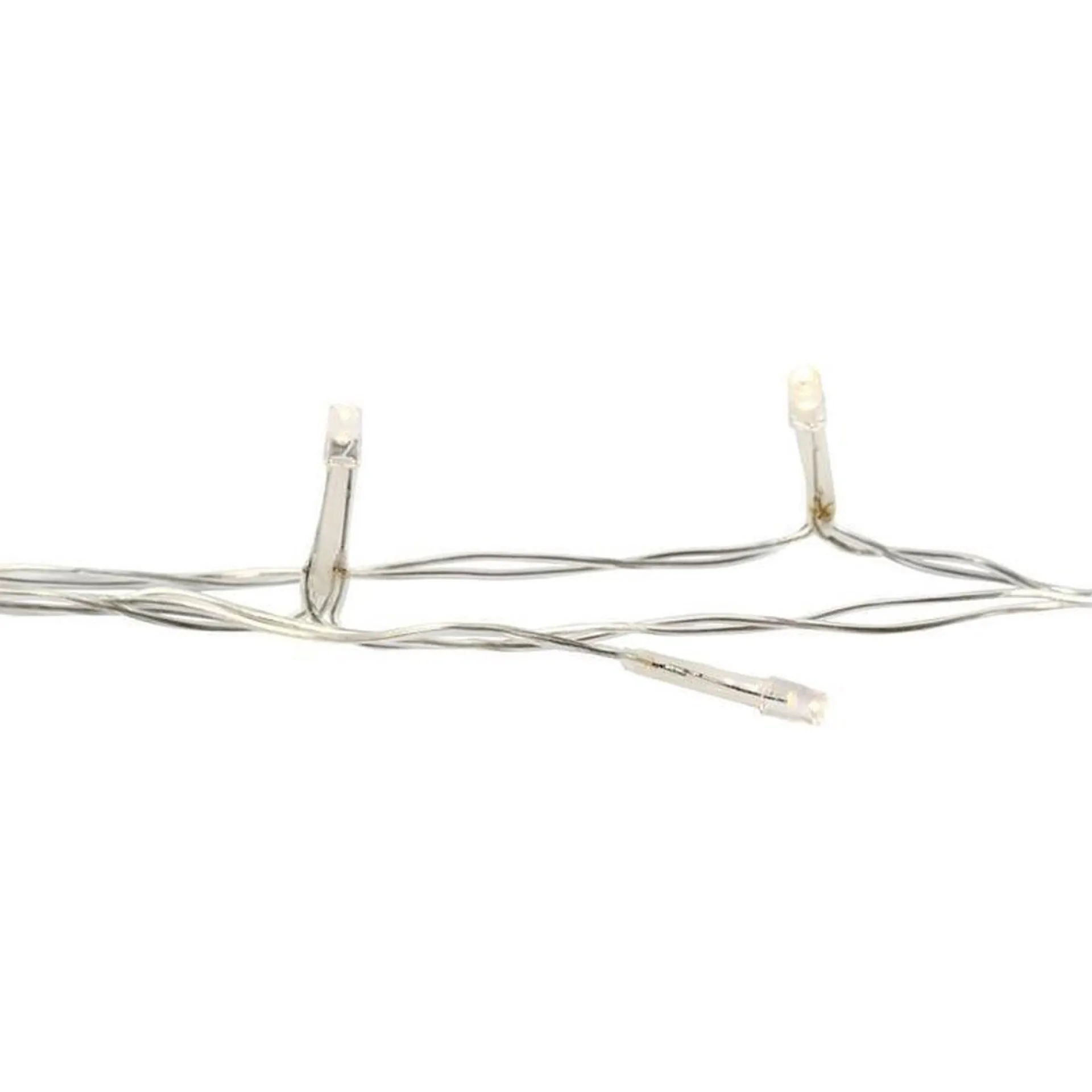 Merkloos Micro 20 Lamp Led Verlichting Transparant Op Batterijen - Kerst Lichtsnoer - Kerstverlichting Store