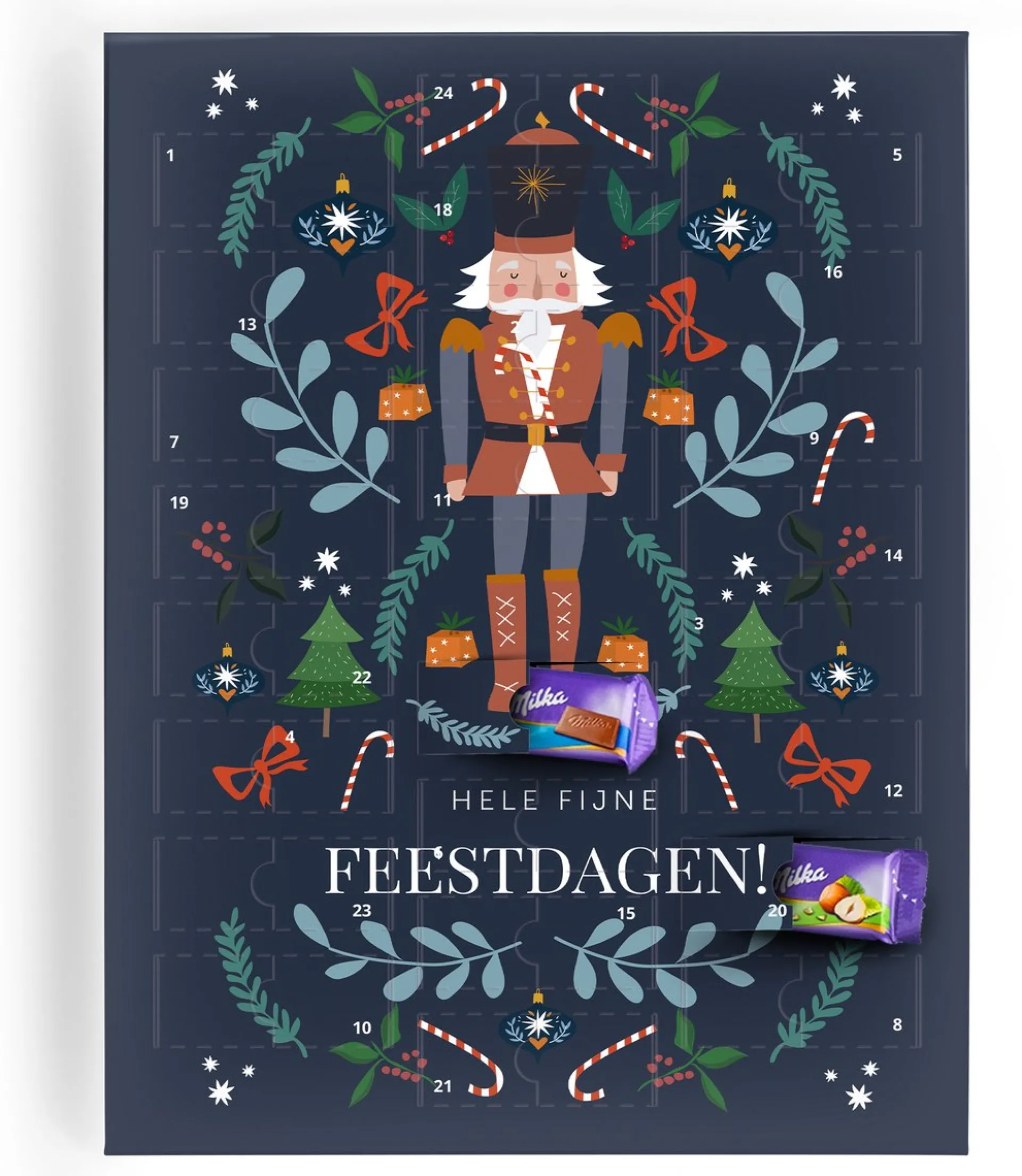 YourSurprise Milka Adventskalender Chocolade - Adventkalender 2023 - 24 Overheerlijke Milka Chocolaatjes - Verschillende Smaken - Het Ultieme Kerstcadeau Fashion