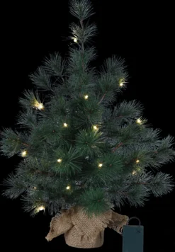 Star Trading Mini Kerstboom Furu -60Cm -Lichtkleur: Warm Wit -Werkt Op Batterijen -Met Timer Functie -Kerstdecoratie New