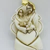 Merkloos Kerststallen>Mini Kribbe / Kerstgroep , 6 X 3 X 8.5 Cm/ Massief Polystone Beeldje