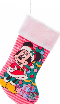 Kurt S. Adler Kerstsokken>Minnie Met Kerstboom Disney Minnie Mouse Kerstsok -