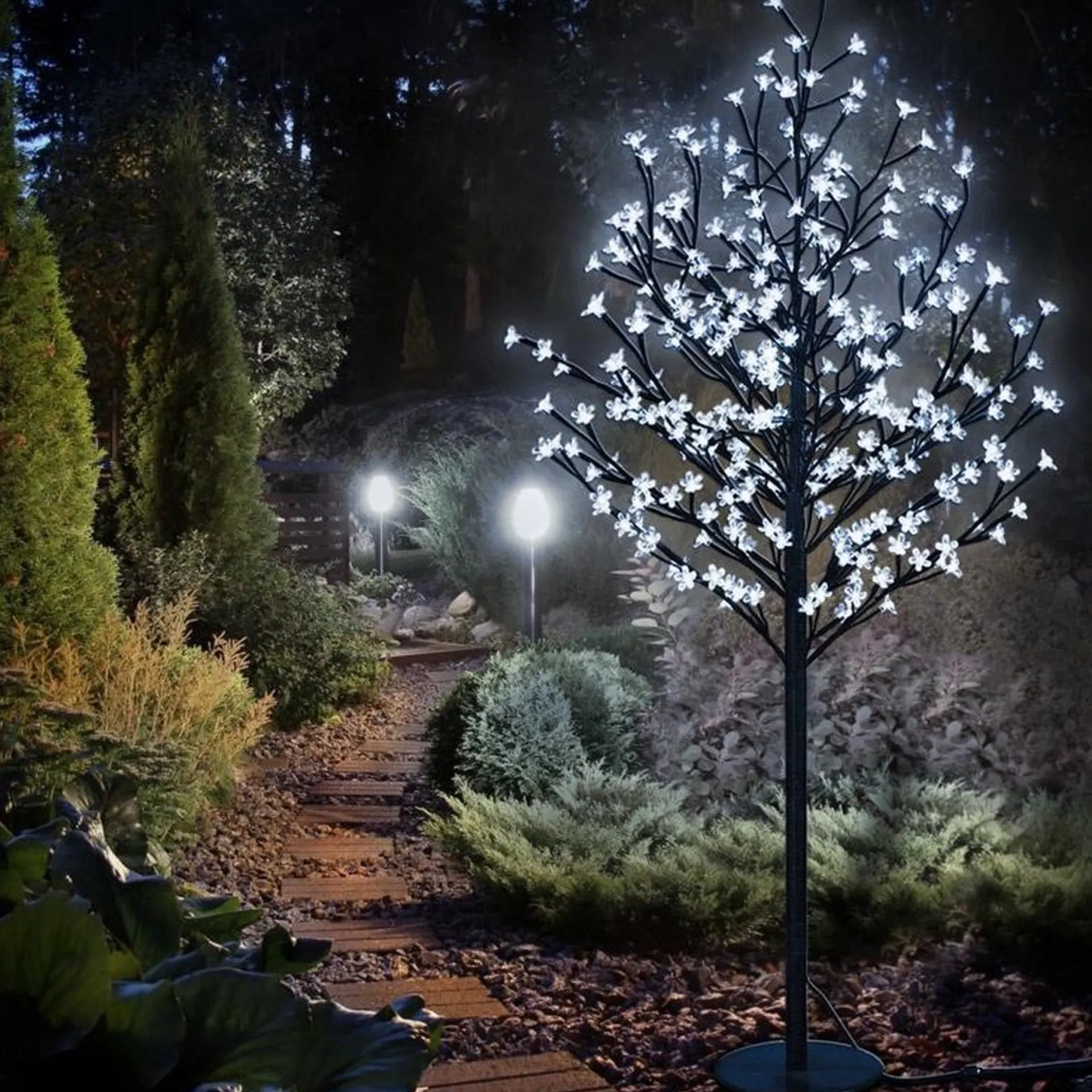 Monzana Kersenbloesem Boom 180Cm - Timer Ip44 - 200 Led Blauw Best Sale