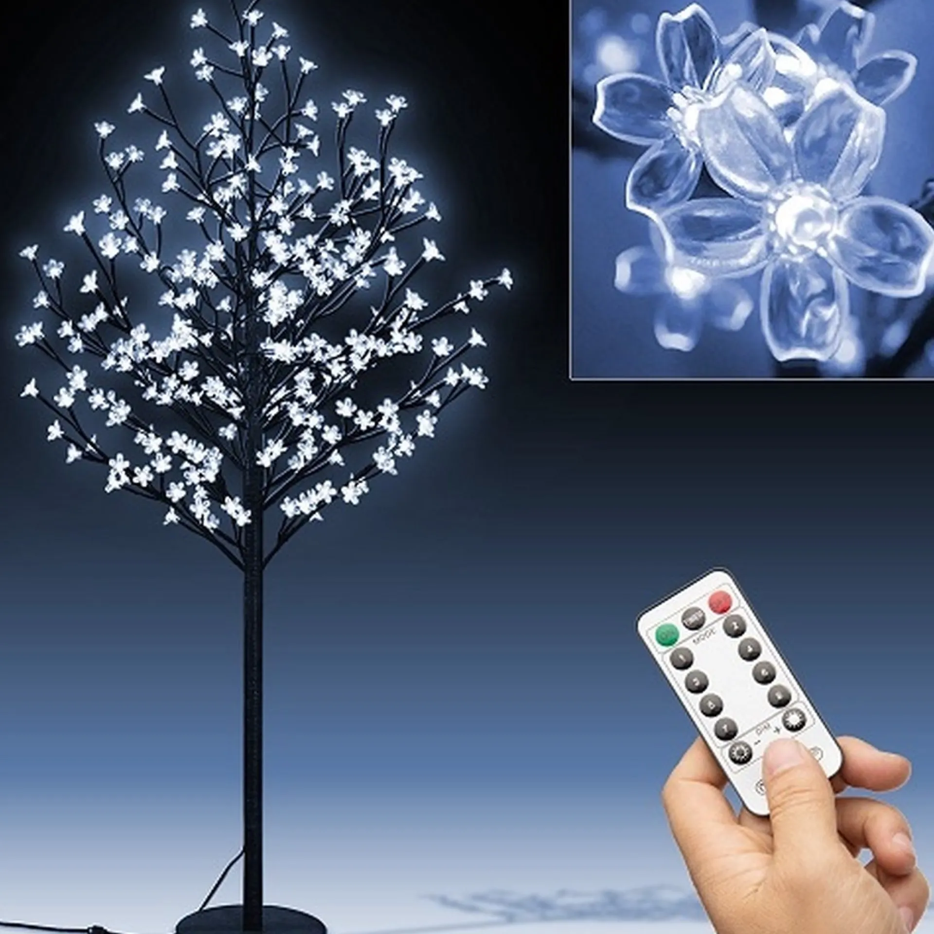 Monzana Kersenbloesem Boom 180Cm - Timer Ip44 - 200 Led Blauw Best Sale