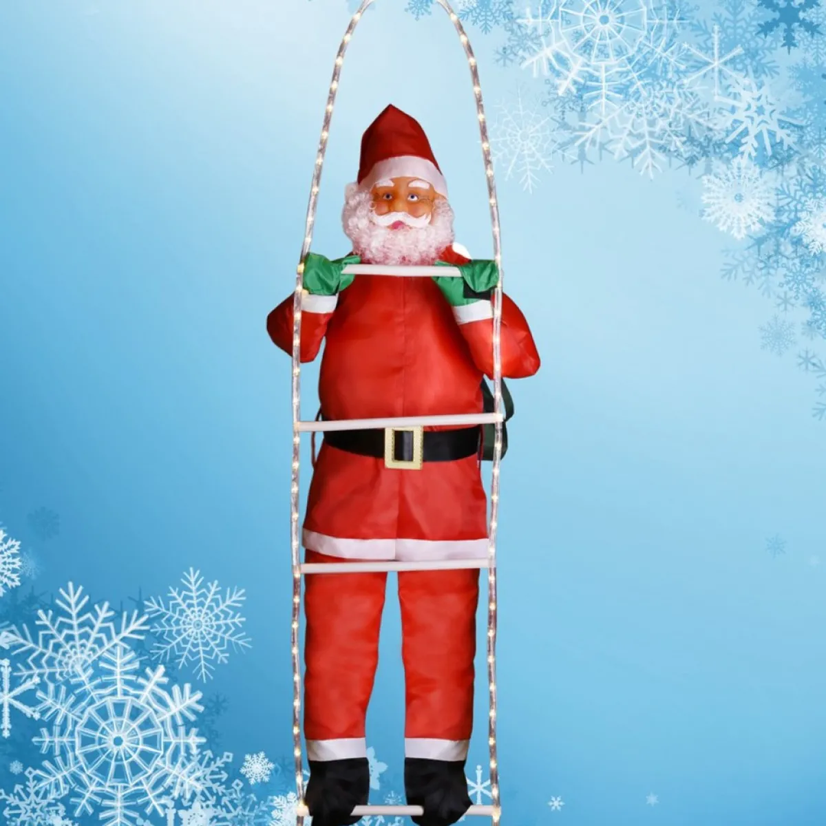 Monzana Kerstbeelden> Led Kerstman 90Cm - Binnen/Buiten – Incl. Afstandsbediening