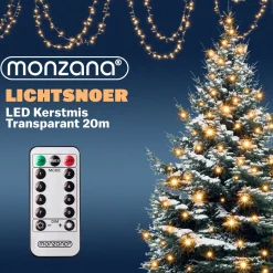 Monzana Lichtsnoer 200 Leds – Afstandsbediening Timer – Warm Wit Clearance
