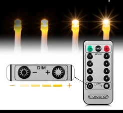 Monzana Lichtsnoer 200 Leds – Afstandsbediening Timer – Warm Wit Clearance