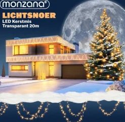 Monzana Lichtsnoer 200 Leds – Afstandsbediening Timer – Warm Wit Clearance