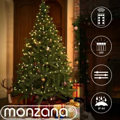 Monzana Lichtsnoer 200 Leds – Afstandsbediening Timer – Warm Wit Clearance